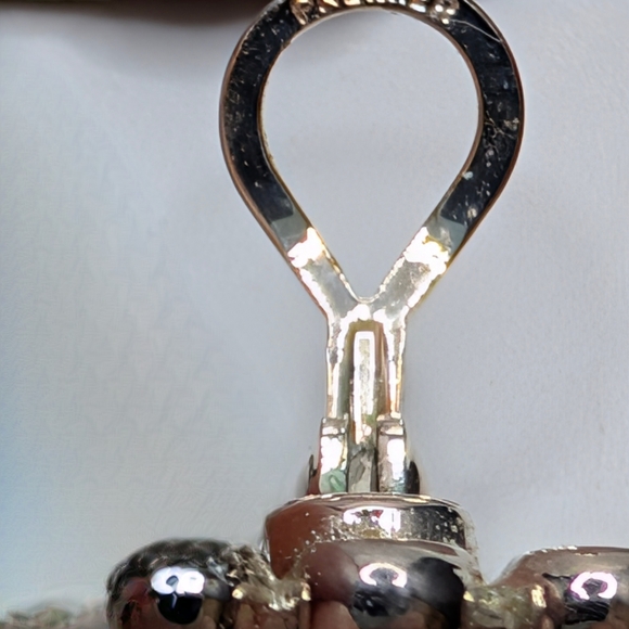 Vintage Premier Designs Silver Tone Clip On Round Earrings - Picture 3 of 5